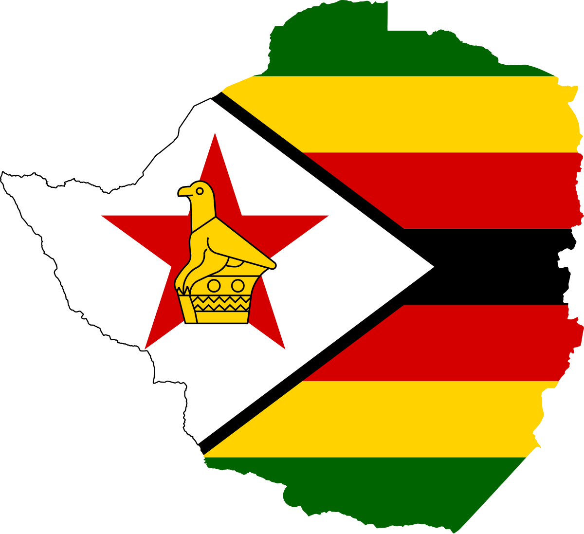 Map of Zimbabwe
